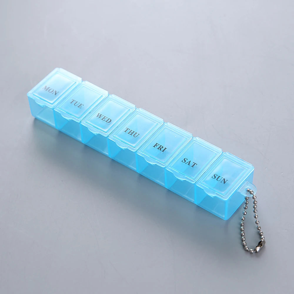 7-Day Pill Organizer | 3 Colors, 21 Compartments for Vitamins & Medicine