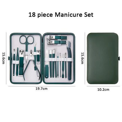 7-18 Pcs Manicure Set | Stainless Steel Nail Care Tools