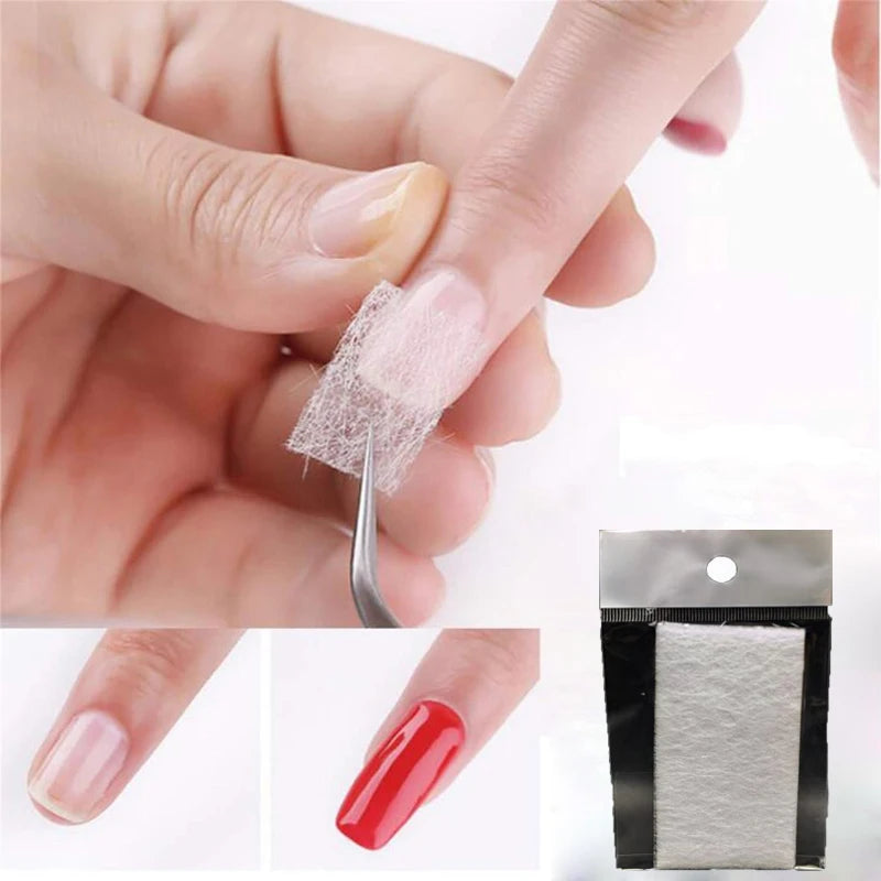 Nail Extension Silk Fiberglass Nail Wrapping Non-Woven Fiber Gel Nail Care Tool Women's DIY Nail Art Extension Accessories