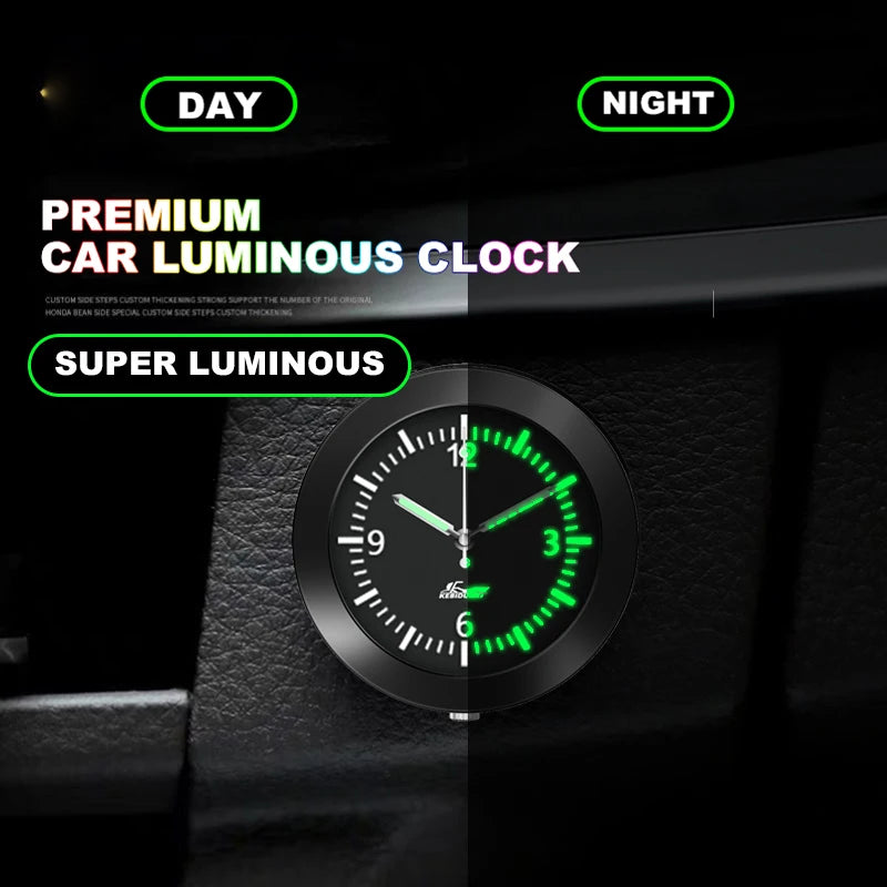 Luminous Stick-On Mini Digital Car Clock | Auto Accessories