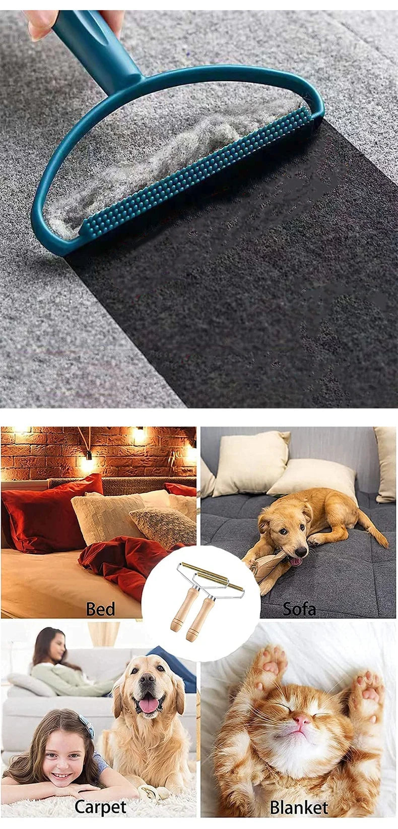 Portable Lint Remover – Pet Hair & Fabric Cleaning Tool