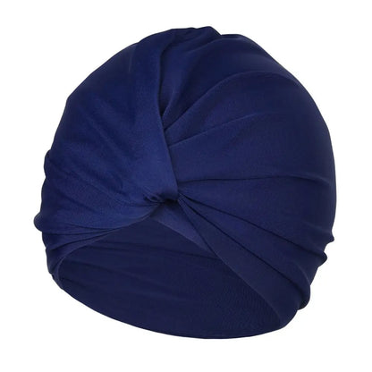 Female Girl High Elastic Swimming Hat Free Size Stretchy Swimming Caps Multi Colors Turban Women Swimm Hat Long Hair