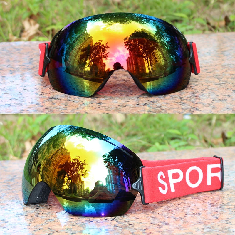 Lightweight Professional Ski Goggles UV400 Anti-Fog Snowboard Eyewear