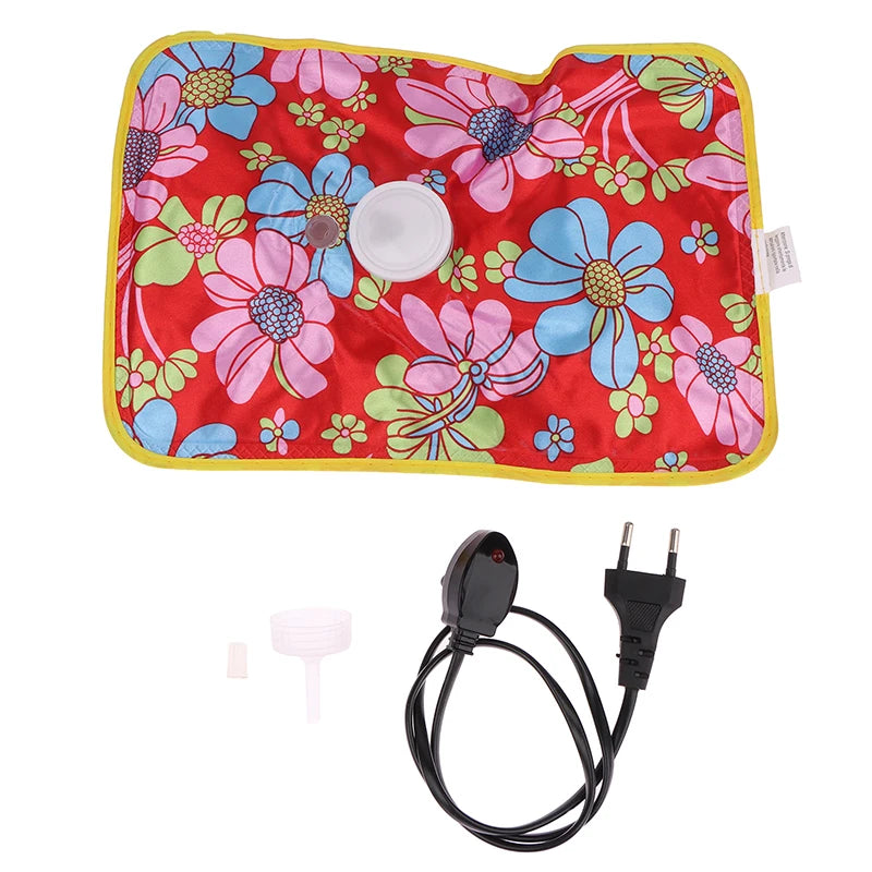 1PC Rechargeable Electric Hot Water Bottle Hand Warmer Heater Bag For Winter 1100ml EU/US Plug