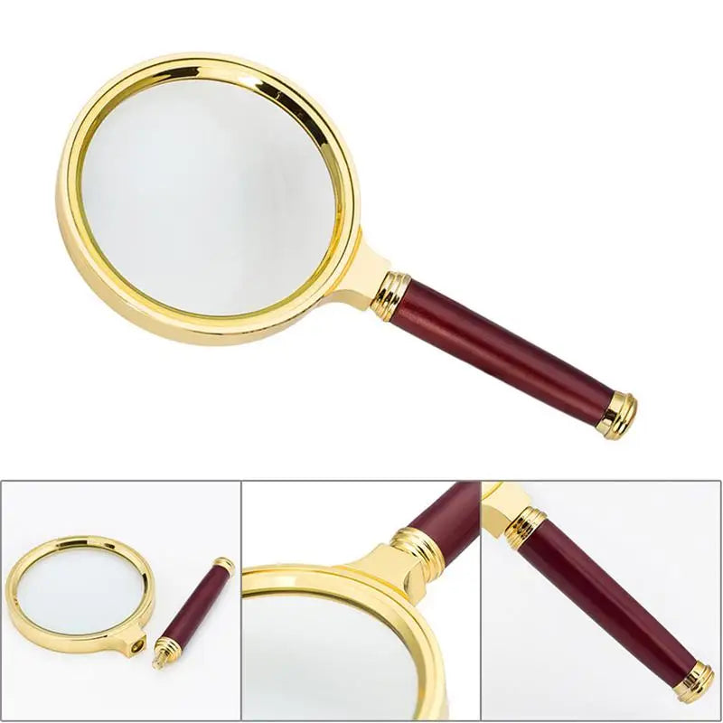 10 X Portable Handle Handheld Magnifying Glass Magnifier High-Magnification High-Definition for Jewelry Loupe 60mm mm