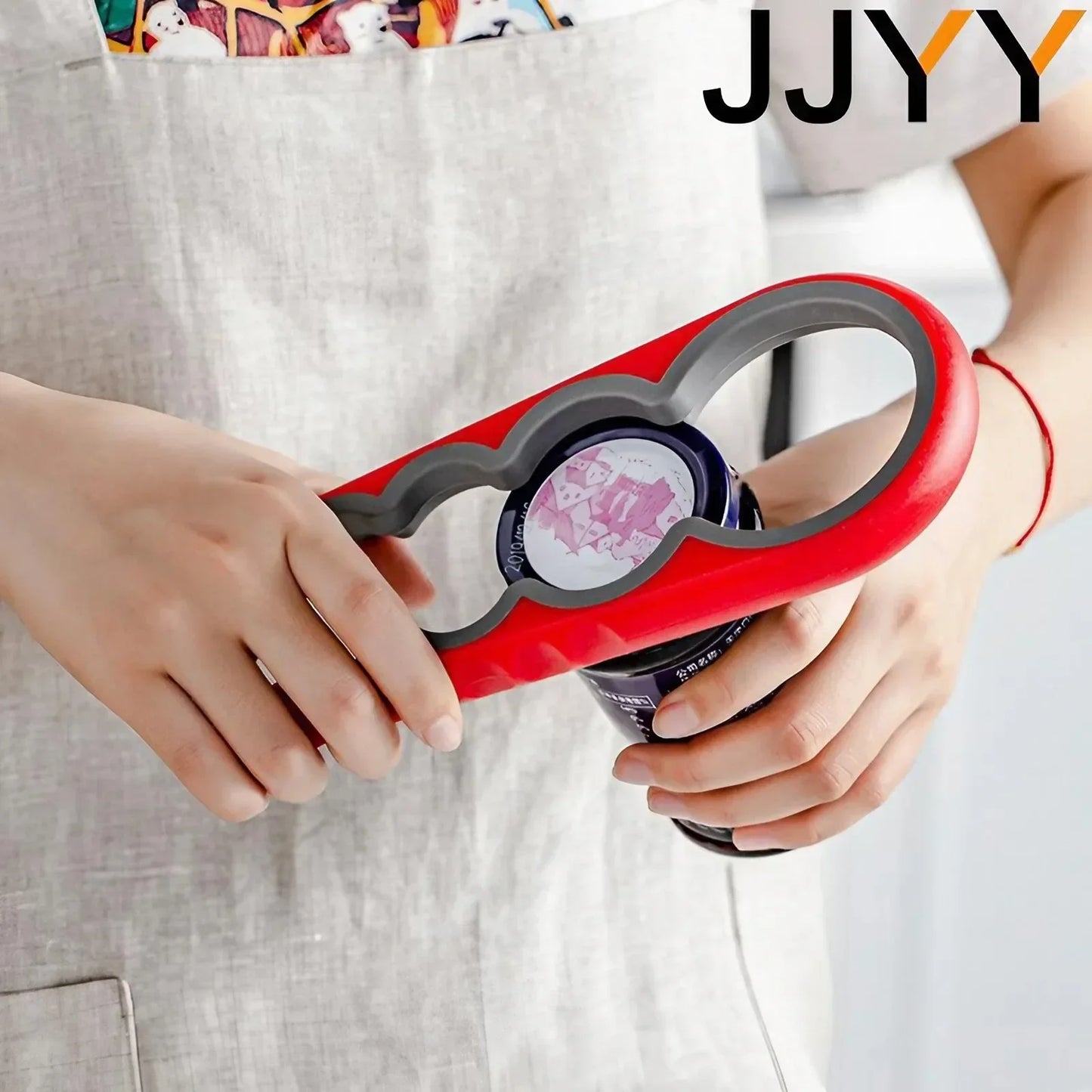 JJYY Multi-functional 4-in-1 Can and Jar Lid Screwer Non-slip Twist Bottle Opener Multifunctional Can and Jar Opener Kitchenware