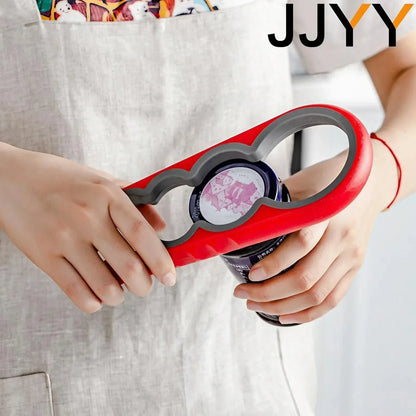 JJYY Multi-functional 4-in-1 Can and Jar Lid Screwer Non-slip Twist Bottle Opener Multifunctional Can and Jar Opener Kitchenware