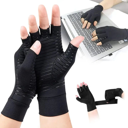 Outdoor Half Finger Pressure Gloves - Arthritis Joint Care for Men & Women