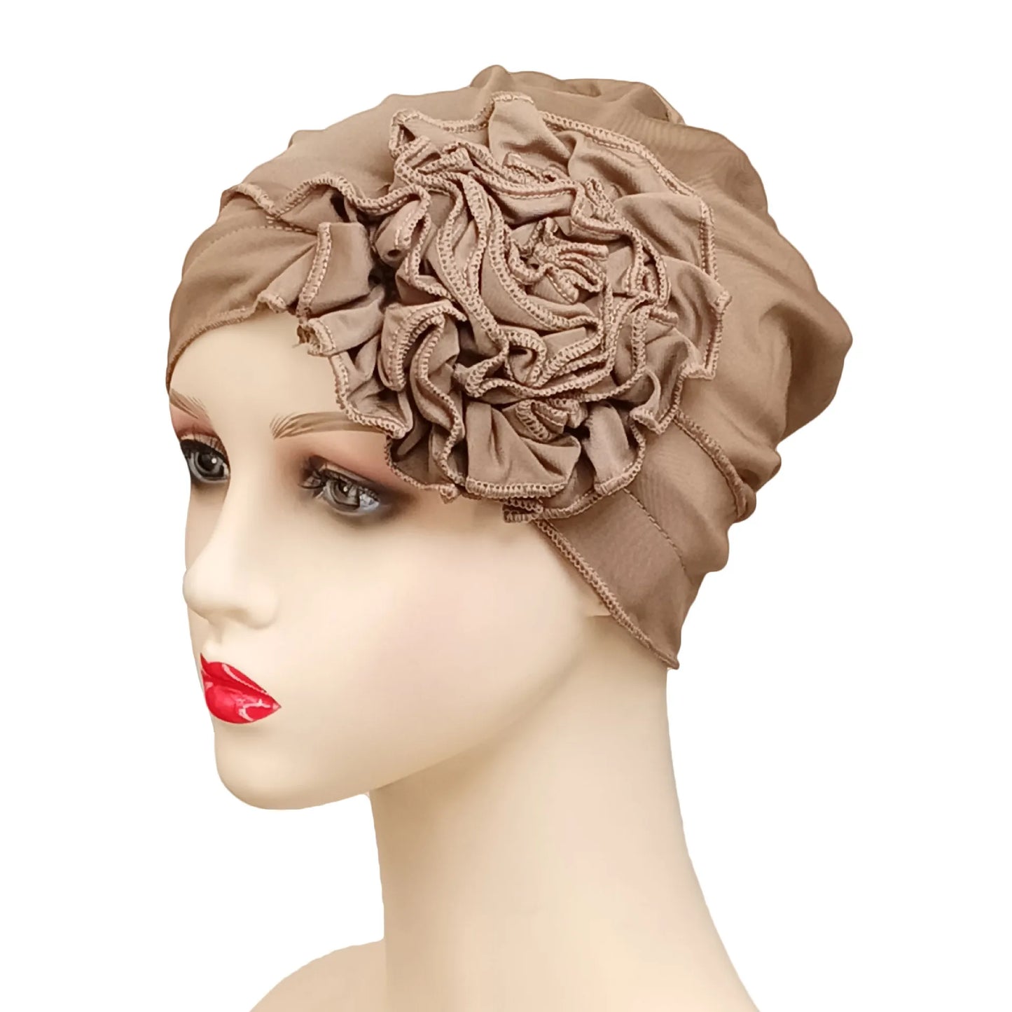 Stretchy Flower Turban Caps for Women Muslim Headscarf Bonnet Female Head Wraps Lady Hair Accessories Cancer Chemo Cap