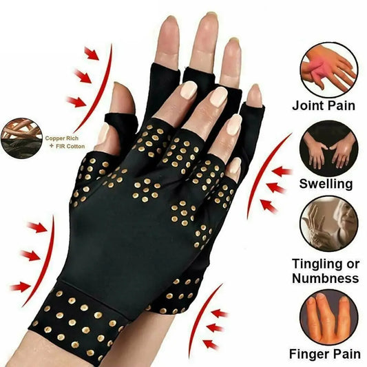 Rheumatoid Compression Gloves - Fingerless Pain Relief & Joint Support