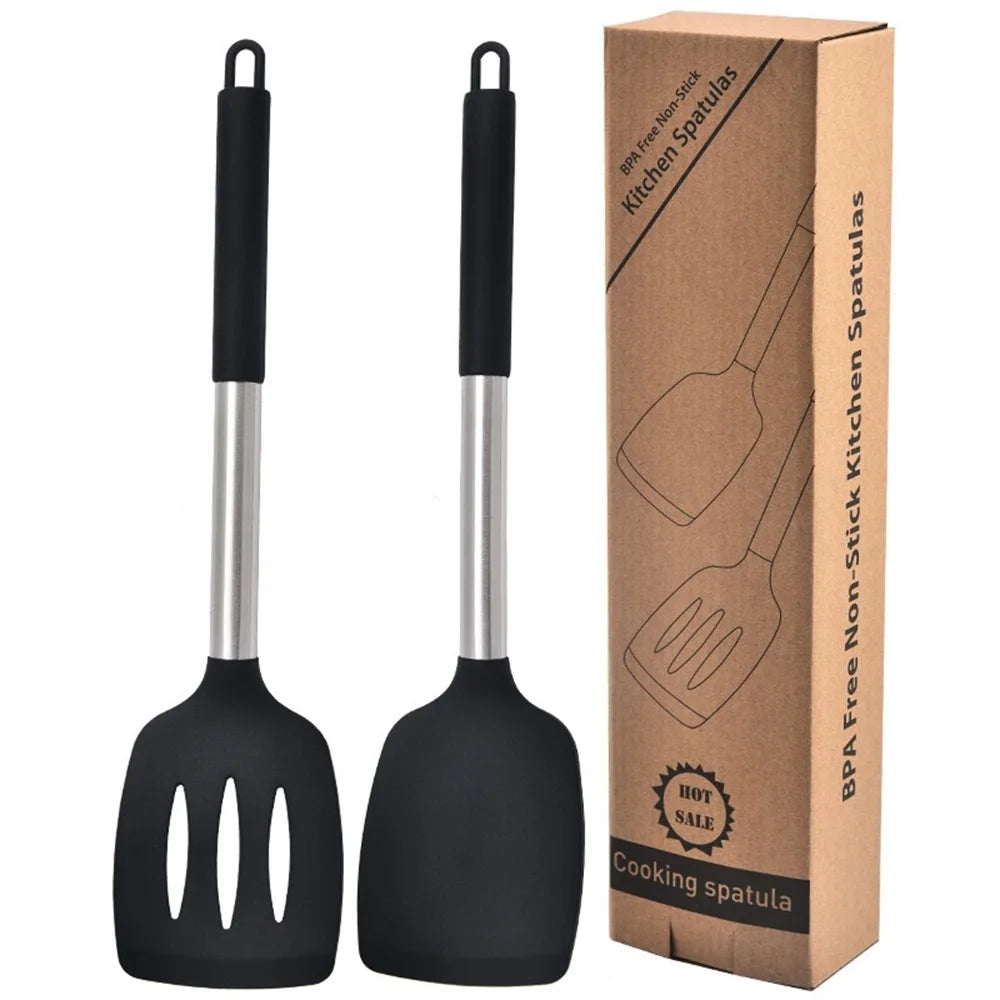 2-Piece Silicone Spatula Set | Non-Stick & Heat-Resistant Kitchen Tools