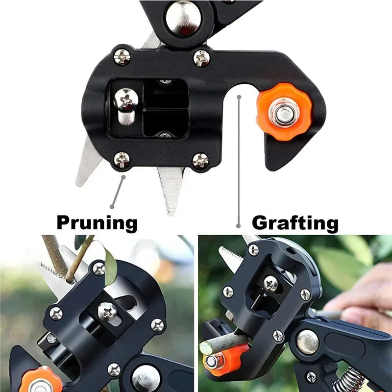 Professional Pruning Shears Set | Nursery Grafting Tool for Fruit Trees & Plants