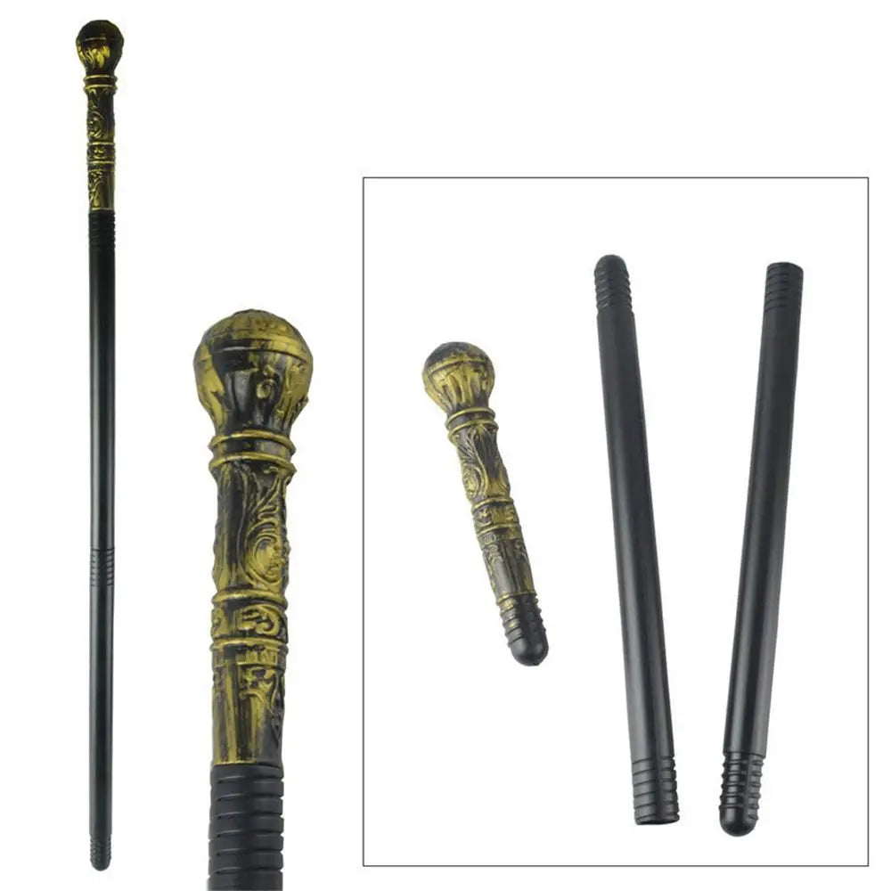 Round Handle Costumes Walking Cane Royal King Claw Ball Halloween Wand Snake Head King's Scepter Halloween Walking Stick