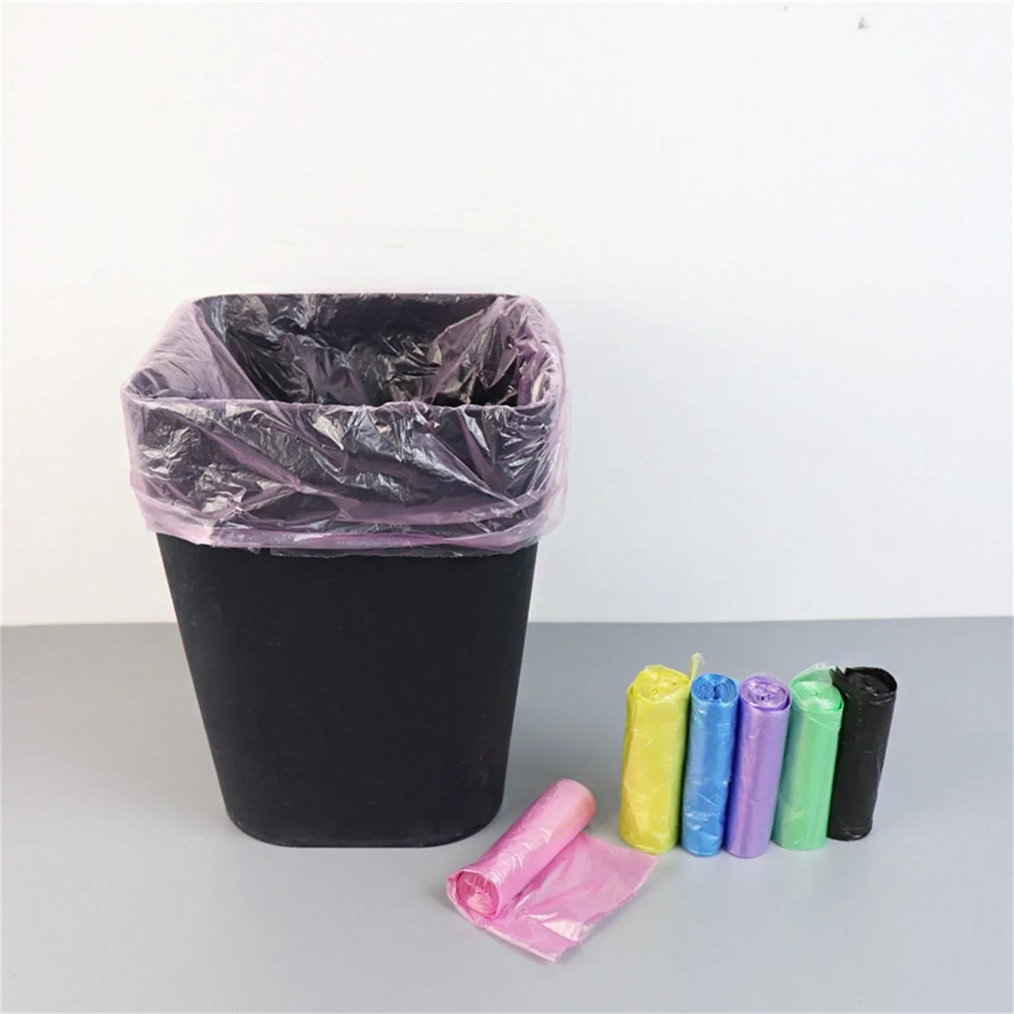 100/300/500PCS Disposable Small Trash Bags, Portable PE Rubbish Bags, Wastebasket Bags Garbage Bags For Kitchen Bedroom Waste