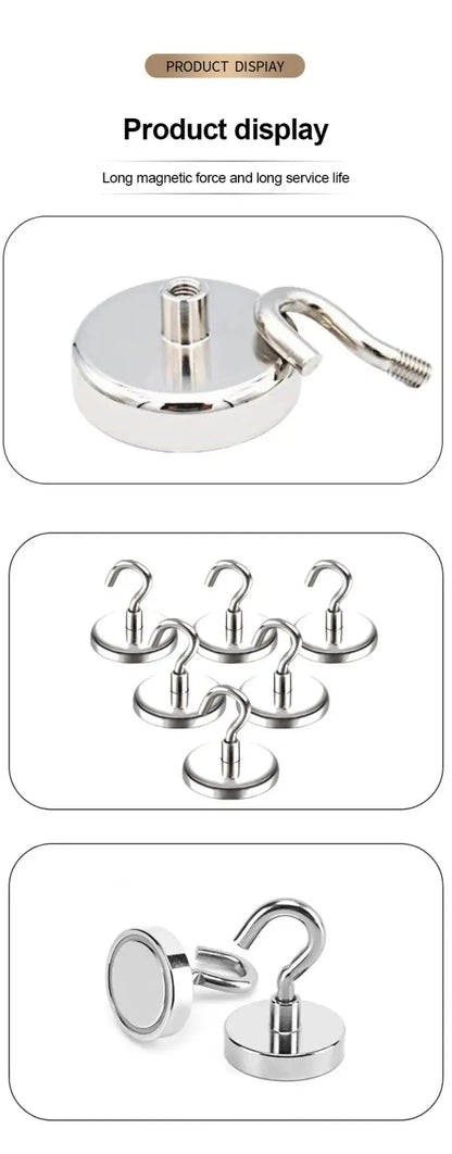 Strong Magnetic Hooks – Multi-Purpose Storage for Home & Kitchen