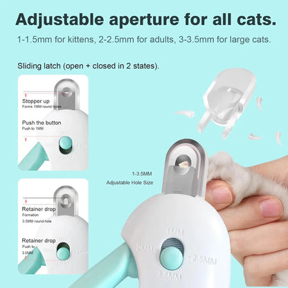 Adjustable Hole Pet Nail Trimmer – Cat & Dog Nail Clippers