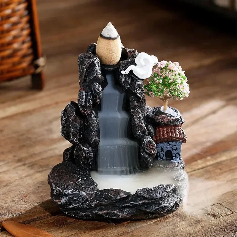 Mountain River Incense Burner | Backflow Aroma Zen Decor