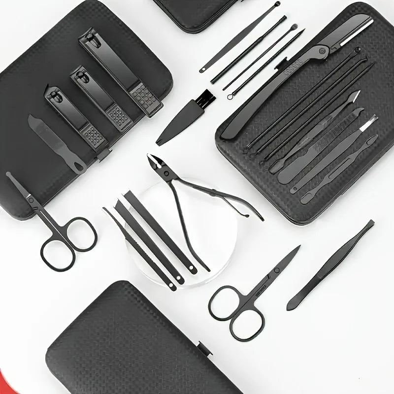 7-24pcs Nail Clippers Kit | Ultra Sharp Stainless Steel Tools