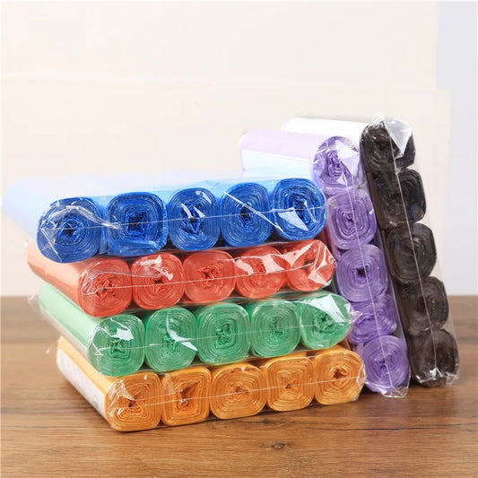 Rubbish bag thickened garbage bag household flat broken plastic bag disposable plastic bag A pack of 75