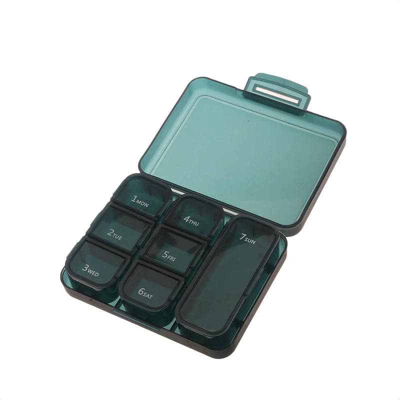 1 Set Pill Box 7 Days Organizer 21 Grids 3 Times One Day Portable Travel With Large Compartments For Vitamins Medicine Fish Oils