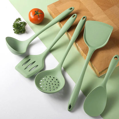 6-Piece Silicone Kitchen Utensil Set | Skimmer, Turner, Ladle & More