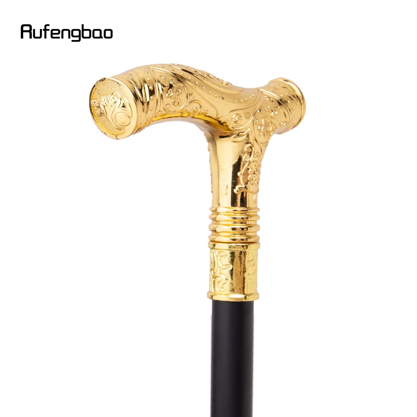 Golden Wolf Head Walking Cane | 93cm Fashionable Gentleman Stick