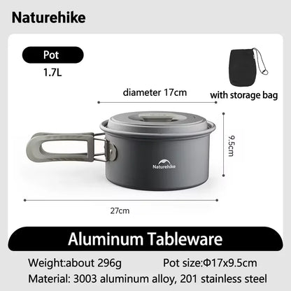 Camping Cook Kit | Ultralight Aluminum Pot Set