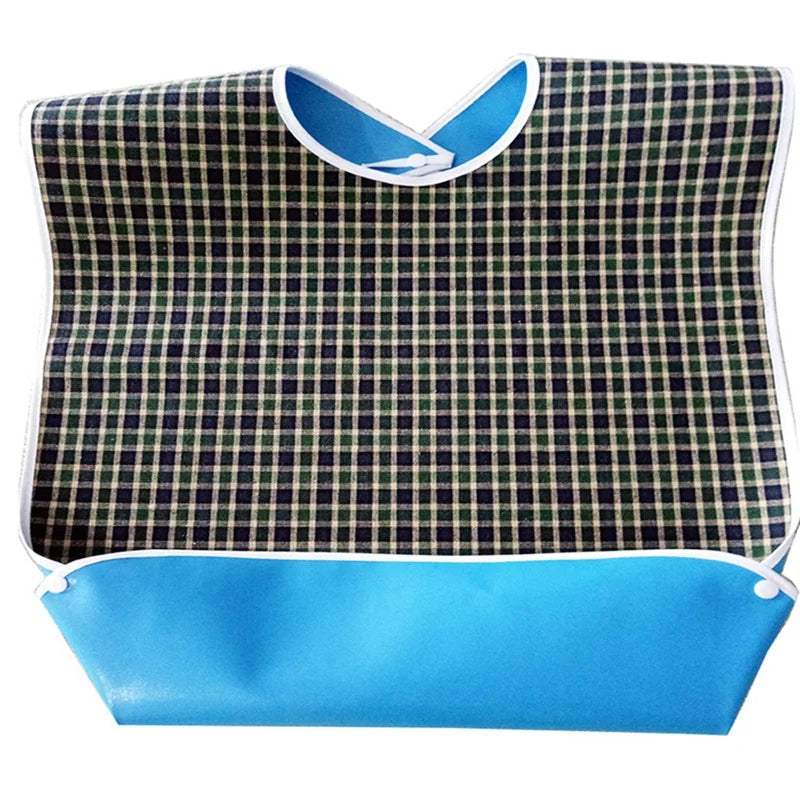 Adult Waterproof Adult Mealtime Bib Cloth Protector Clothes Bib Cook Protector Tool Aid Cook Dining Clothes Disability Aid Apron