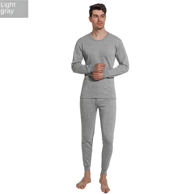 Winter Men’s Thermal Underwear Set - Plus Velvet Pajamas & Leggings