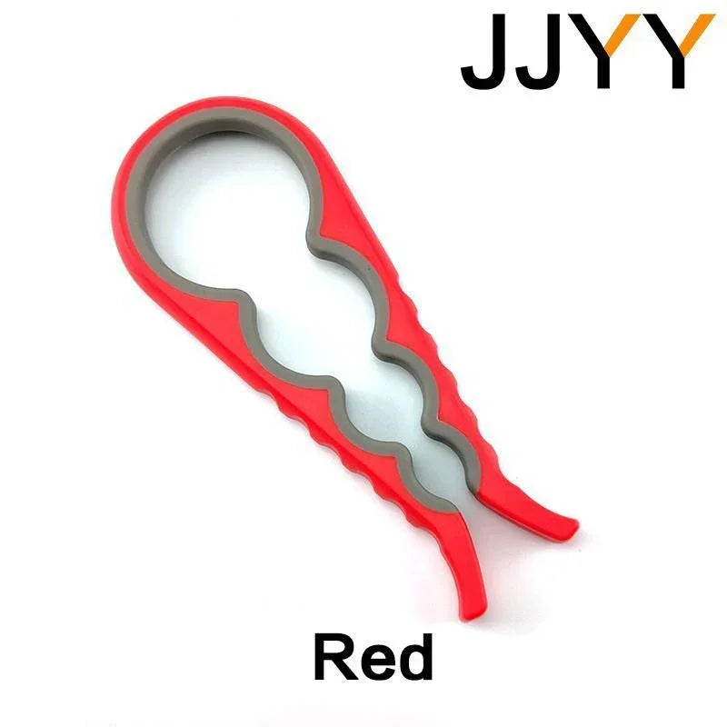 JJYY Multi-functional 4-in-1 Can and Jar Lid Screwer Non-slip Twist Bottle Opener Multifunctional Can and Jar Opener Kitchenware