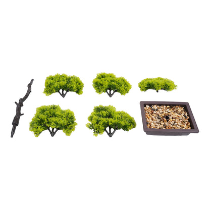 Pine Potted Artificial Bonsai Plant for Home & Office Decor