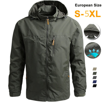 Men’s Tactical Waterproof Windbreaker Jacket