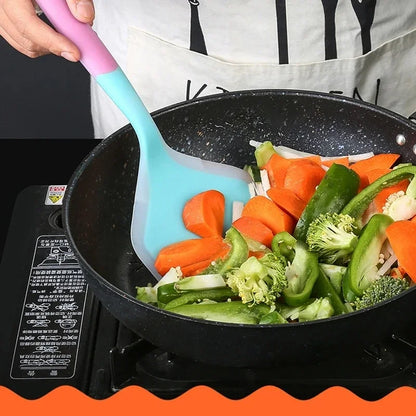 Dual-Color Silicone Spatula | Non-Stick & Heat-Resistant Kitchen Tool