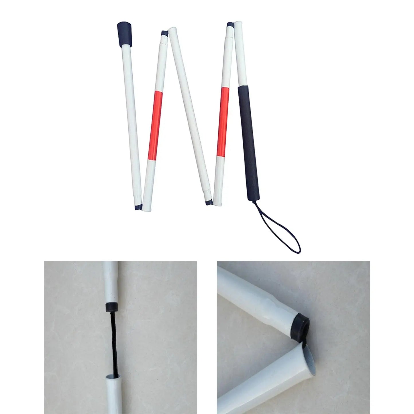 Folding Blind Cane | Foldable Walking Stick for Visually Impaired