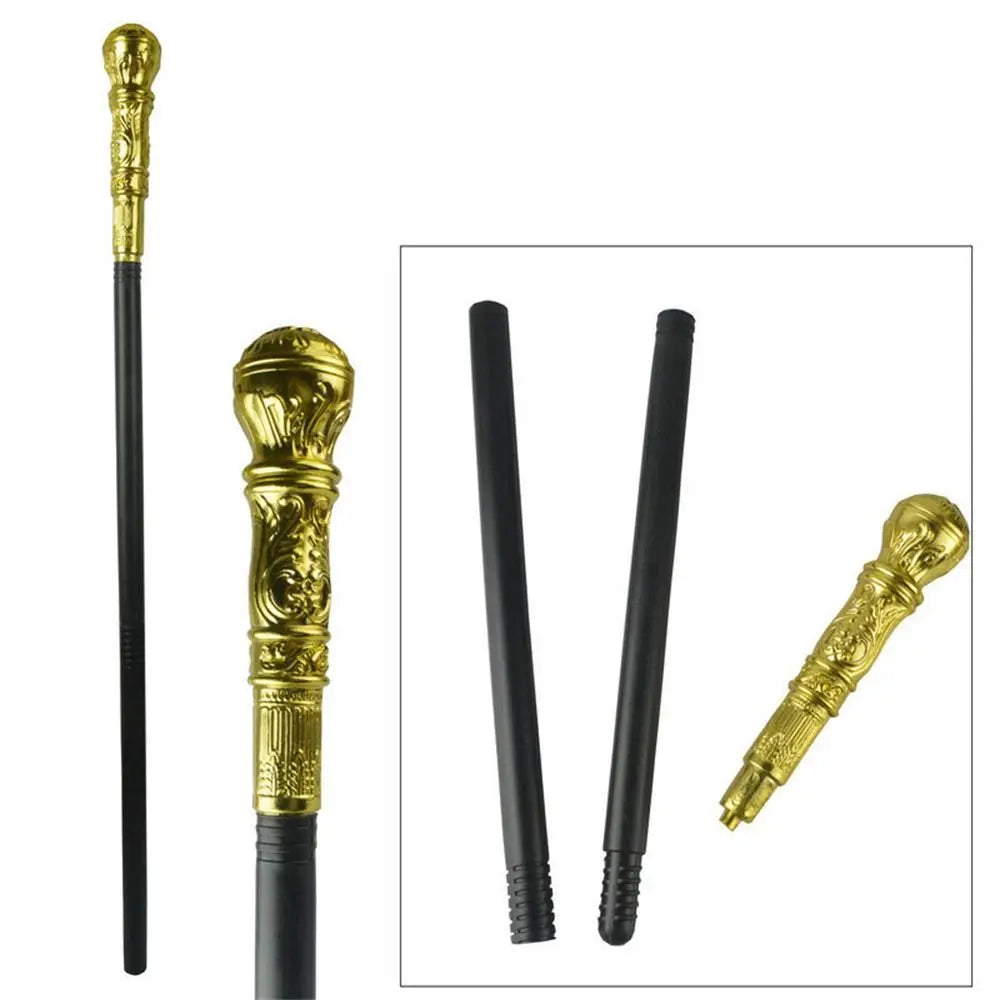 Round Handle Costumes Walking Cane Royal King Claw Ball Halloween Wand Snake Head King's Scepter Halloween Walking Stick