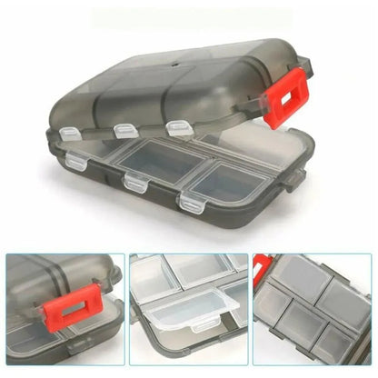 Convenient Travel Pill Organizer Dispenser Portable Pocket Pharmacy Medicine Box Small Case 10 Grids Storage Vitamin Fish Oil