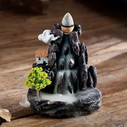 Mountain River Incense Burner | Backflow Aroma Zen Decor