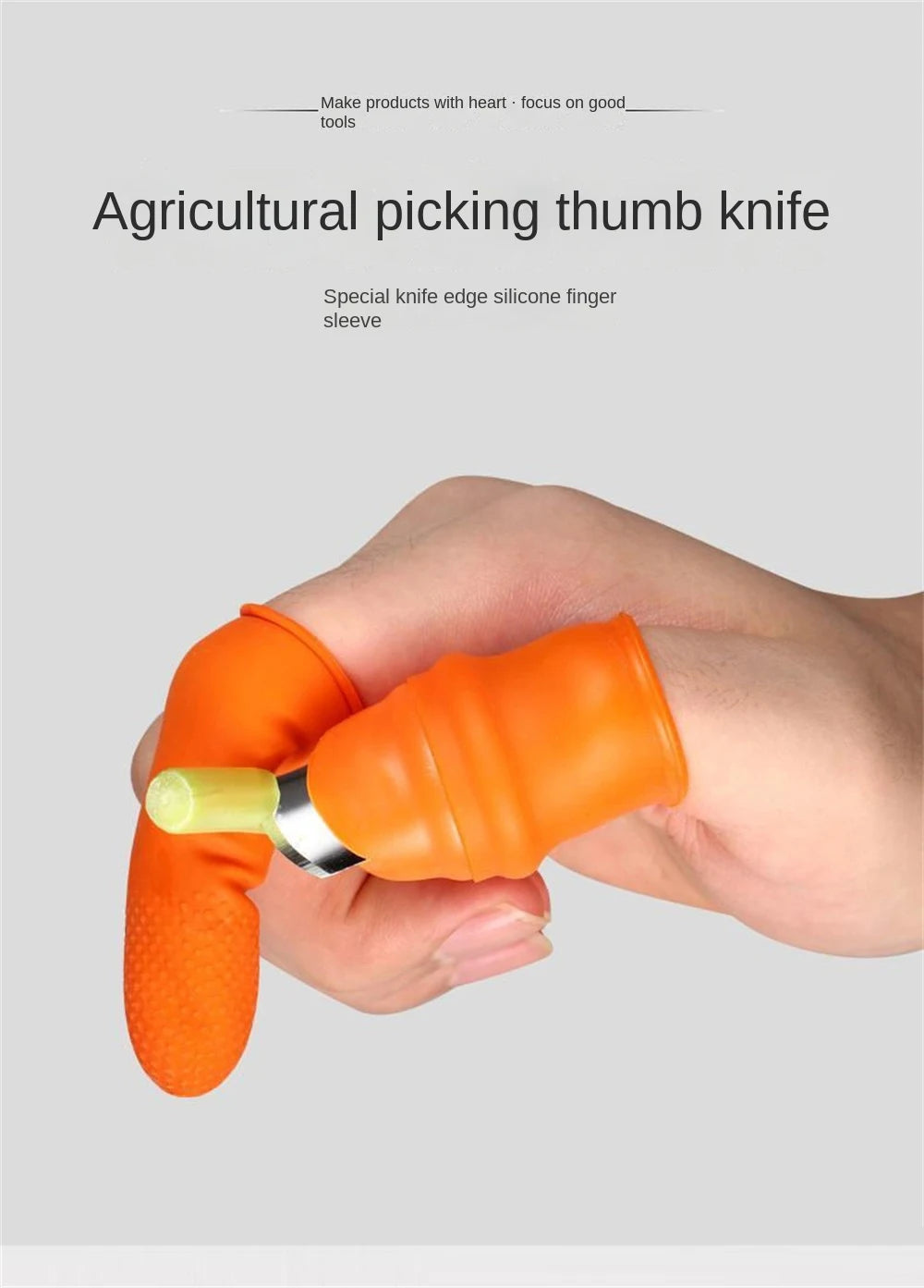 Silicone Thumb Knife Protector | Vegetable Harvesting Tool