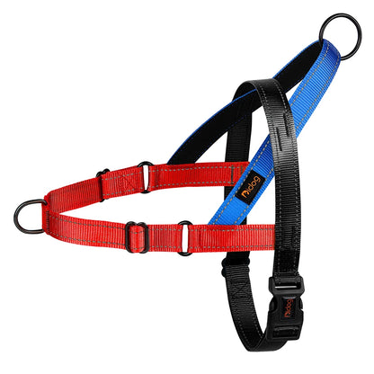 Reflective Nylon Dog Harness – No Pull Adjustable Walking Vest