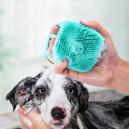 Soft Silicone Pet Bathing Brush – Multi-Functional Grooming Tool