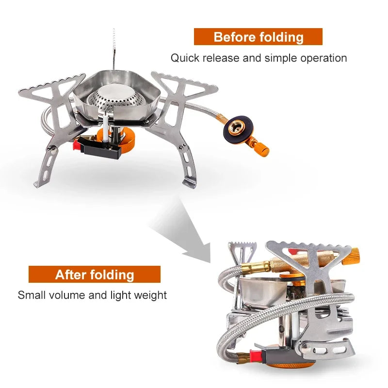 Big Power Camping Stove – Portable Gas Cookware for Outdoor Adventures