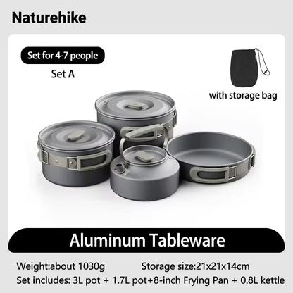 Camping Cook Kit | Ultralight Aluminum Pot Set