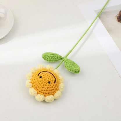 Handmade Crochet Artificial Sunflowers for Home & Party Decor