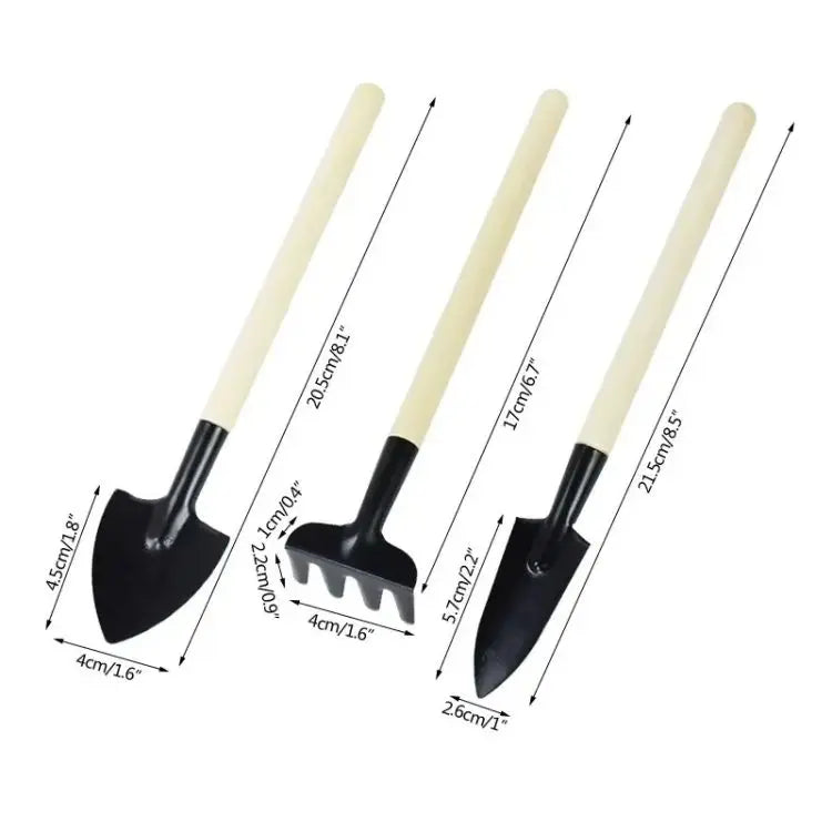 3Pcs Mini Garden Tool Set | For Plants, Pots, Cactus & Weeding