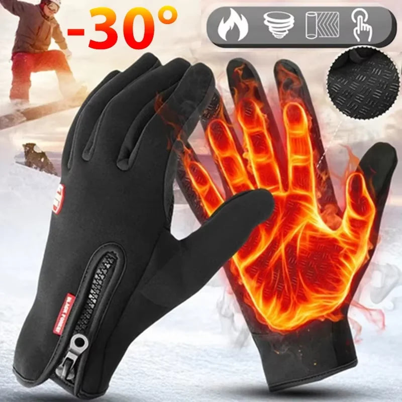 Men's & Women's Winter Cycling Gloves Waterproof Thermal Non-Slip