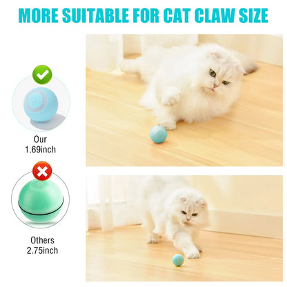 Automatic 360° Rotating Cat Toy Ball – USB Charging Exercise Toy