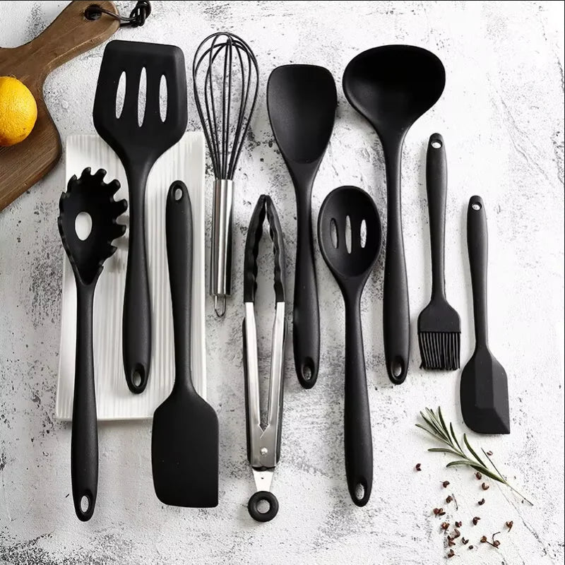 Silicone Cookware Set – Shovel, Spoon, Scraper for Kitchen & Baking