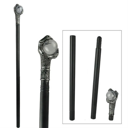 Round Handle Costumes Walking Cane Royal King Claw Ball Halloween Wand Snake Head King's Scepter Halloween Walking Stick