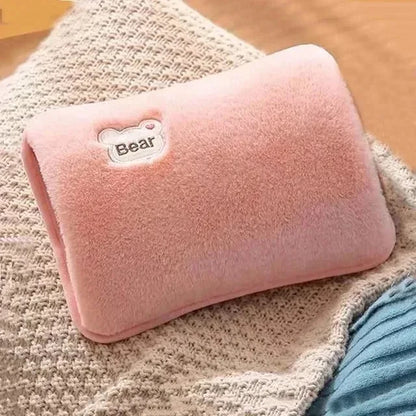 Rechargeable Hot Water Bottle Cute Electric Hand Warmer EU Plug Reusable Hot Compress Bag Heating Pad Hand Pocket Warmer