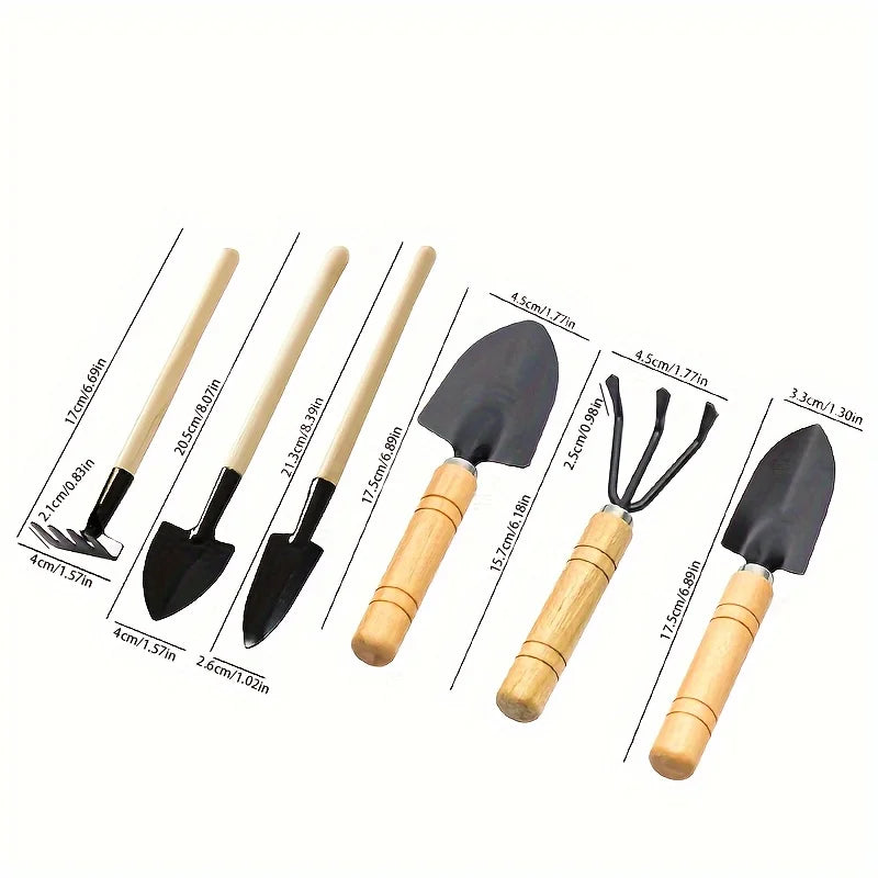 Premium Gardening Tool Set | Rake, Spade & Soil Scoop